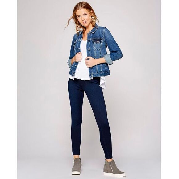 SPANX®️Women’s SPJean-ish®️ Ankle Length Mid-Rise Legging Black - Picture 1 of 12